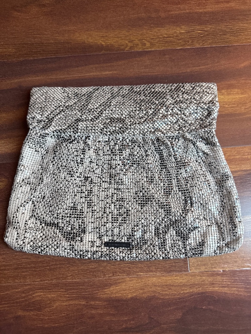 BCBGMAXAZRIA Metallic Clutch Bag